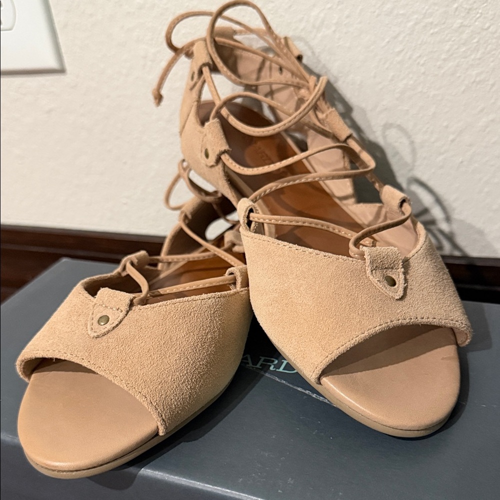Bernardo Tan Lace-Up Sandals - Picture 3 of 4